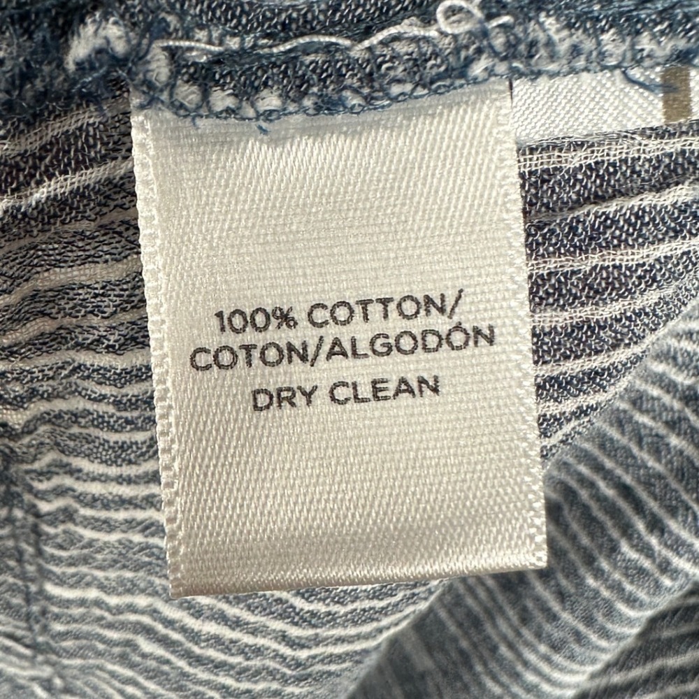 Ann Taylor Loft Striped‎ Button Down Mini Dress s… - image 3